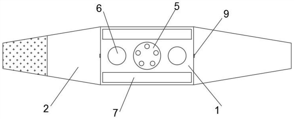 Nursing device with heating function for gastrointestinal department