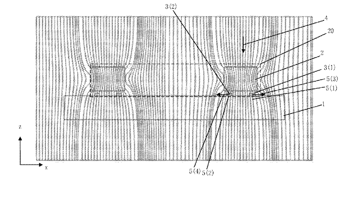 Magnetoresistive z-axis gradient sensor chip