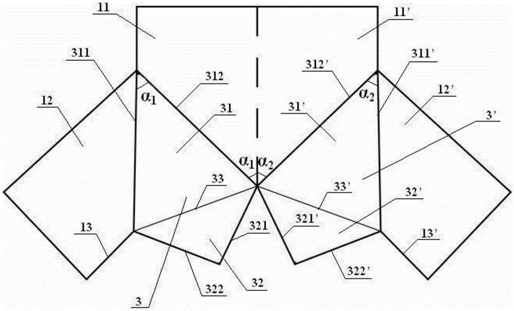 A three-dimensional wind and raincoat and its production process