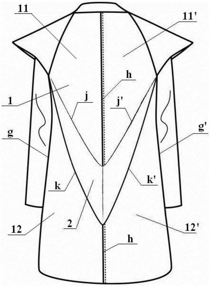 A three-dimensional wind and raincoat and its production process