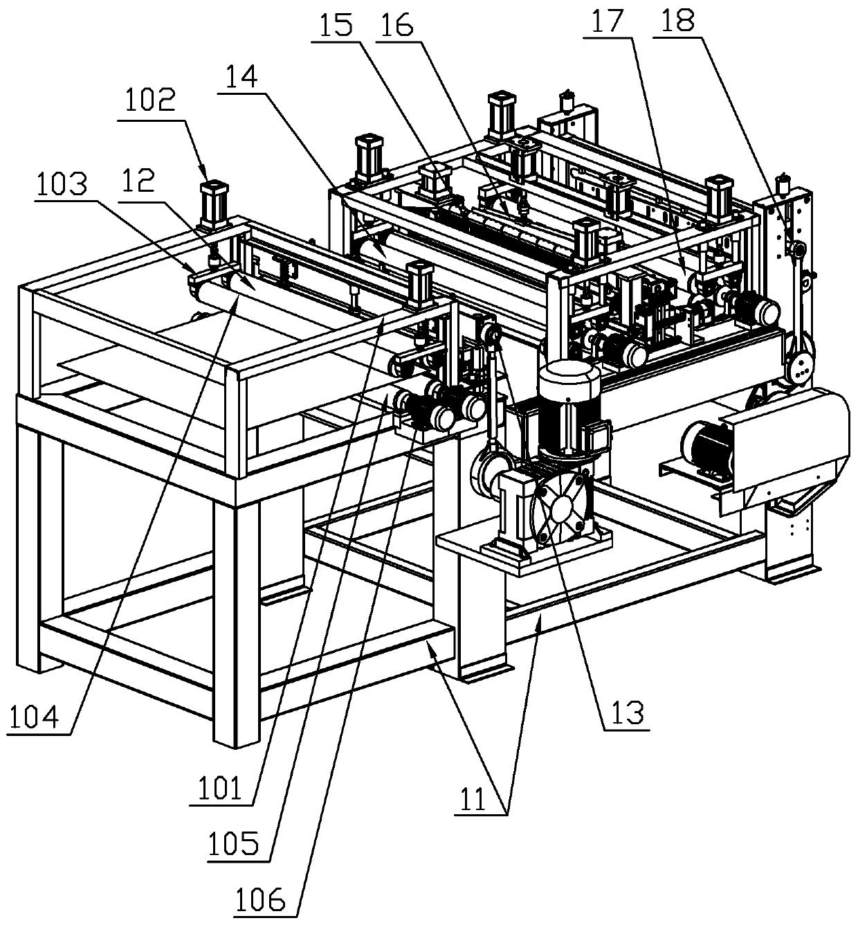 Veneer continuous tooth jointing machine