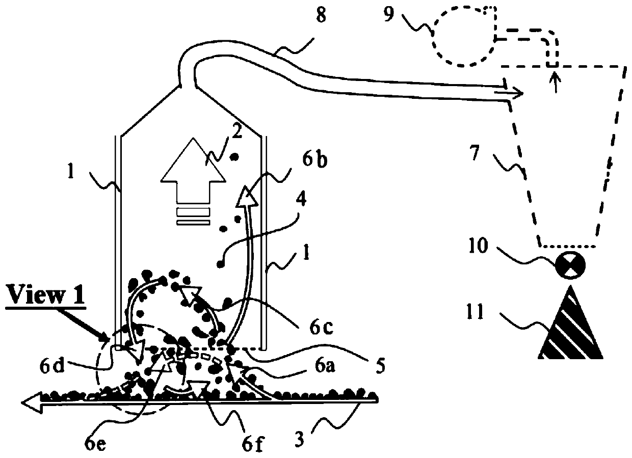 Pneumatic method for separating mineral raw materials