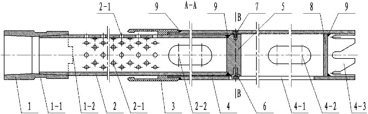 Anti-blocking sieve tube column integrating oil collection and sand flushing