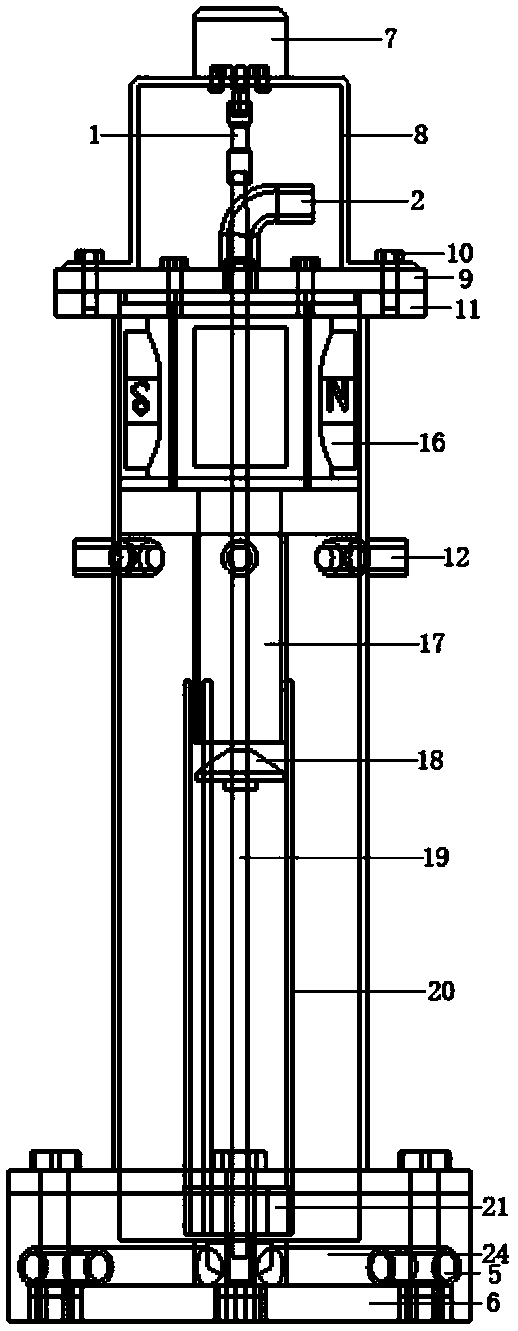 A composite magnetized flocculation thickening device