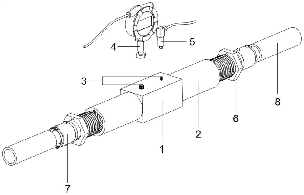 Grouting device for high coagulation grouting material