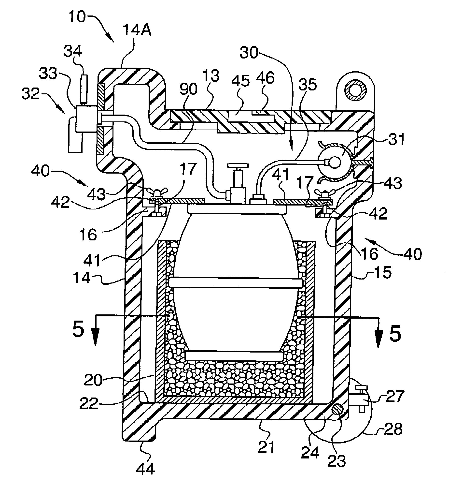 Portable container and dispenser for kegged beer