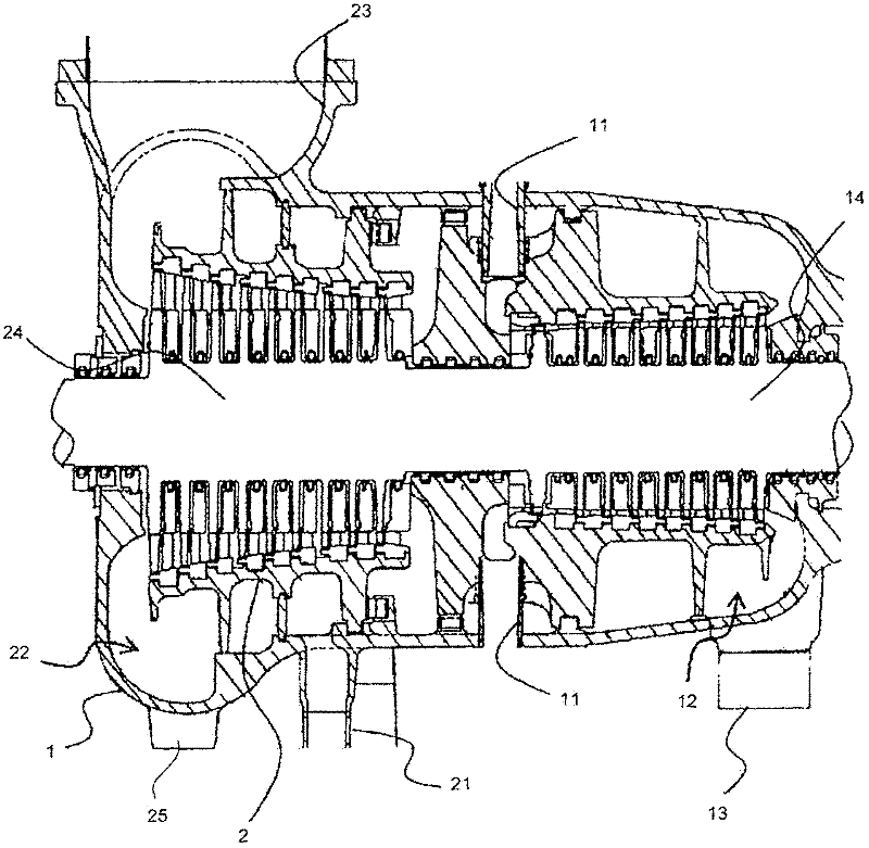 Exhaust system for steam turbine