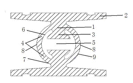 Structural member of sensor