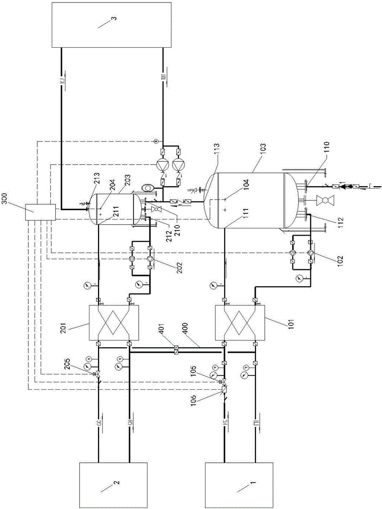 Closed type heat-exchange hot water system utilizing intermittently supplied waste heat