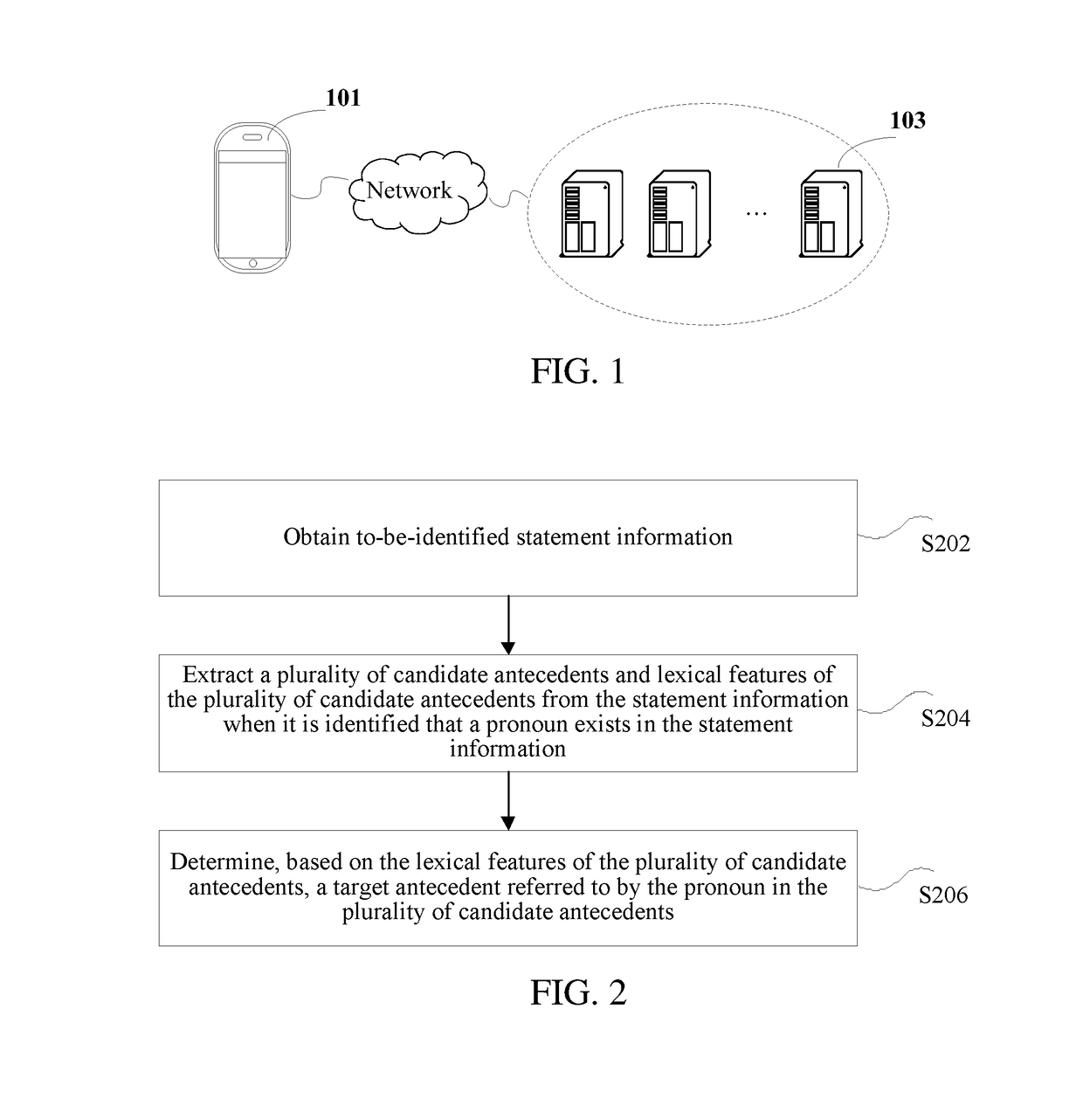 Antecedent determining method and apparatus