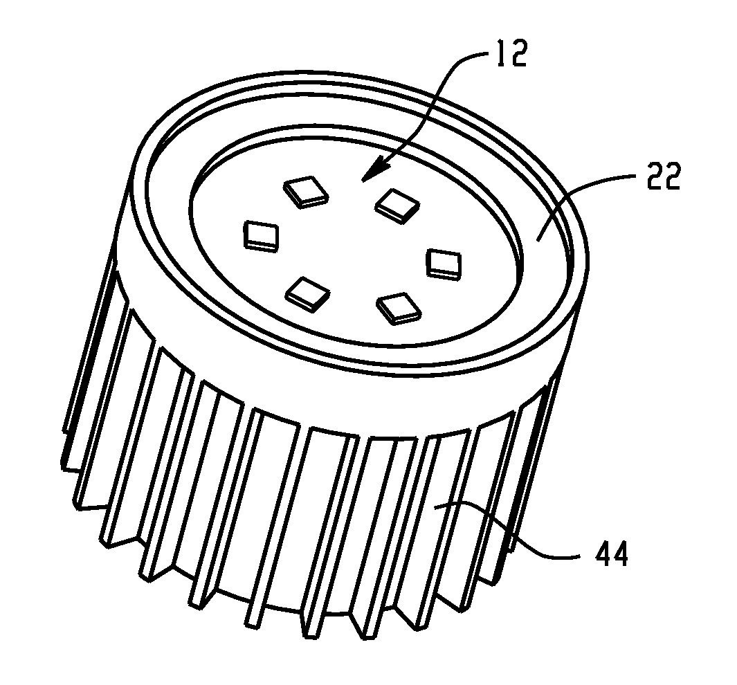 LED plastic heat sink and method for making and using the same