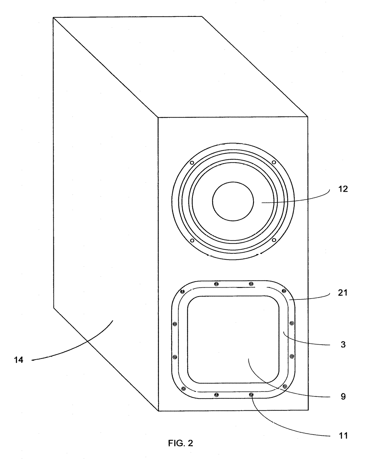 Air motion transformer passive radiator for loudspeaker