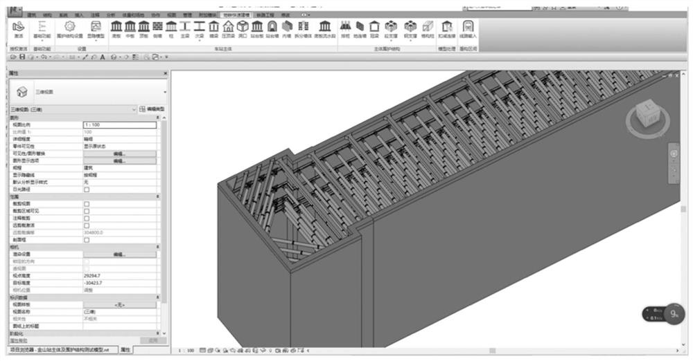 BIM (Building Information Modeling)-based three-dimensional modeling method and system for subway station enclosure structure and medium