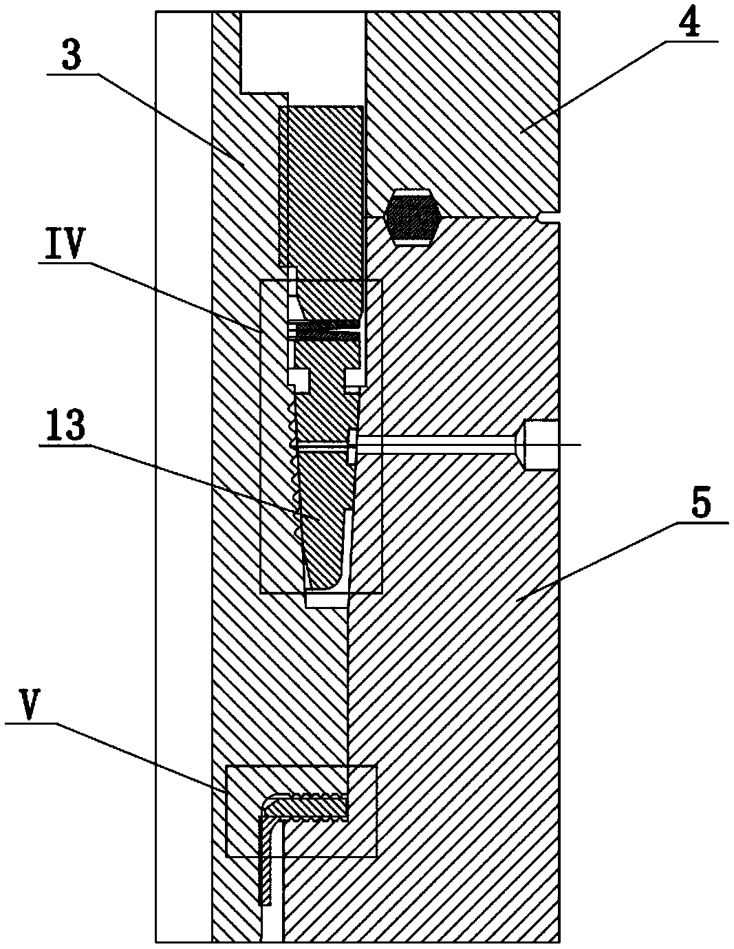 Mandrel type hanger of all-metal multi-stage and equidimension sealing structure