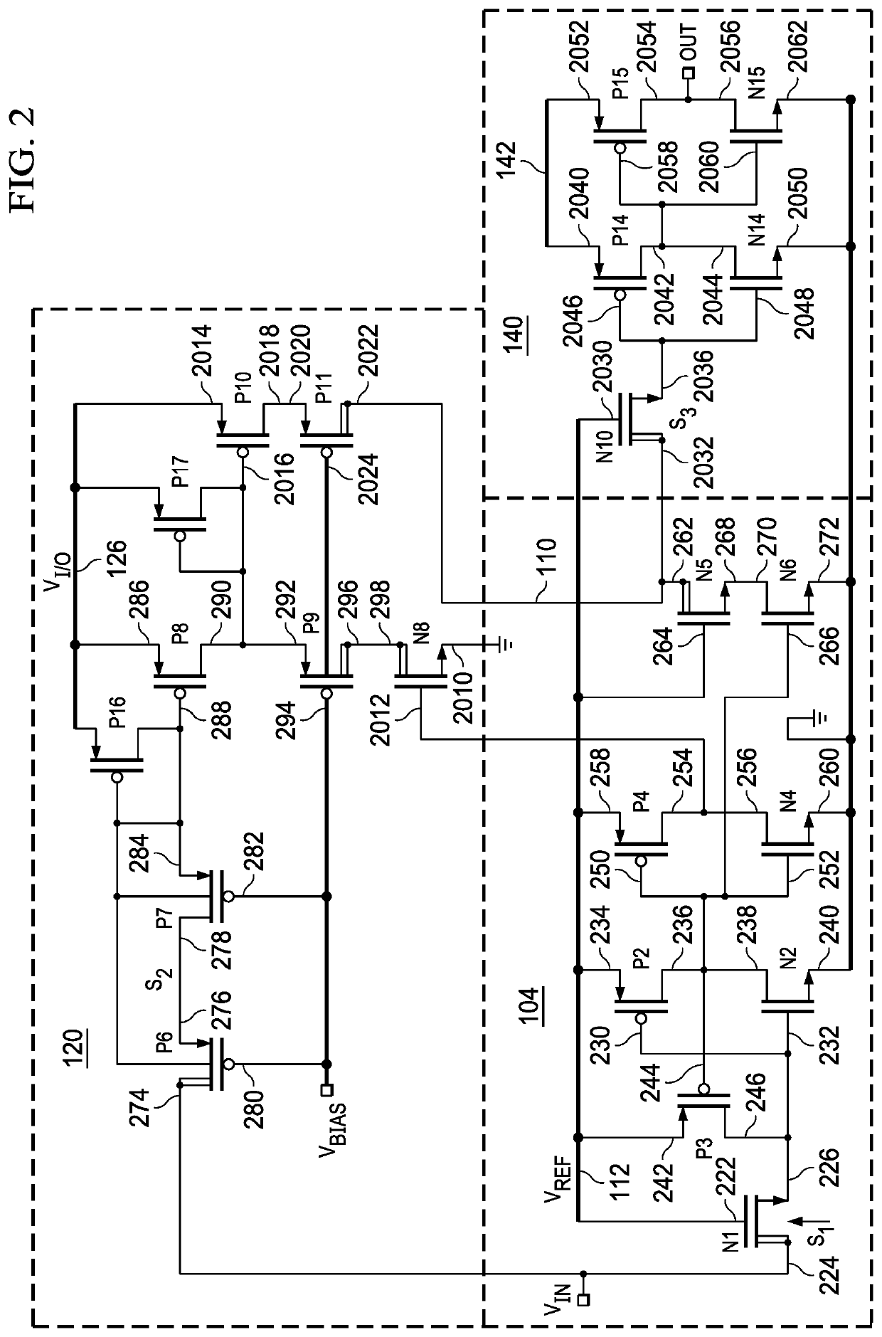 Input buffer with wide range of I/O voltage level