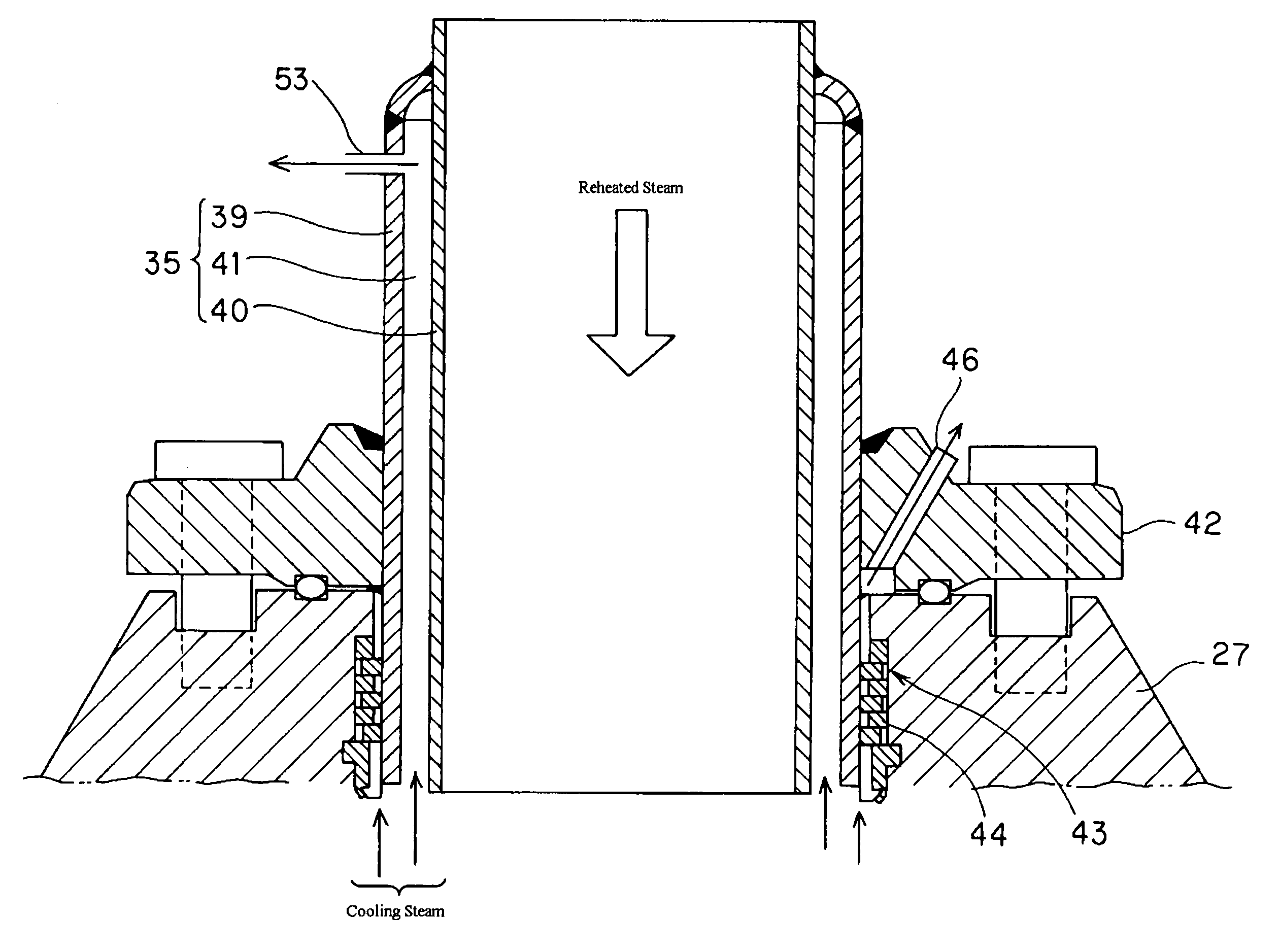 Steam turbine, steam turbine plant and method of operating a steam turbine in a steam turbine plant