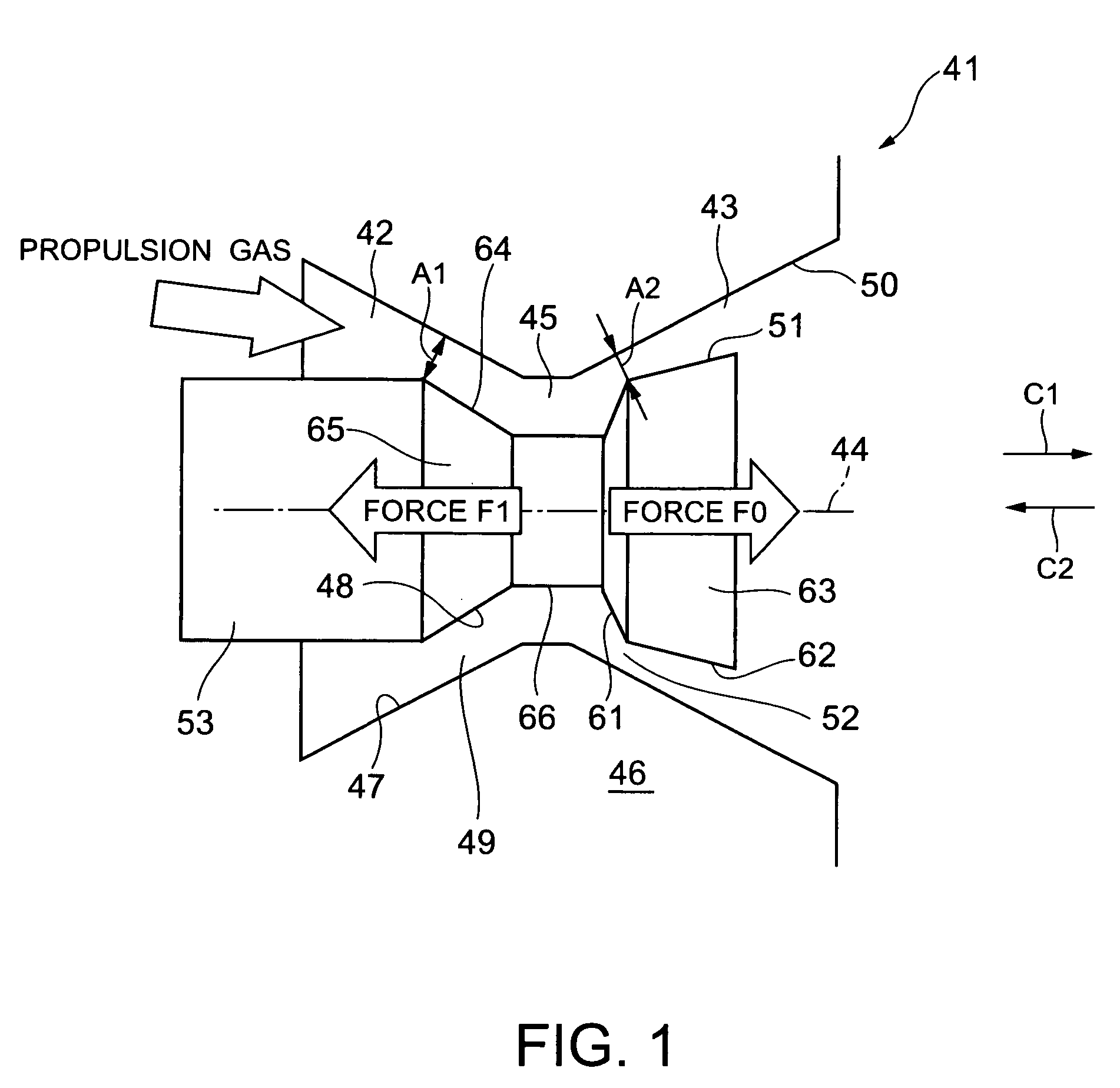 Thrust control valve