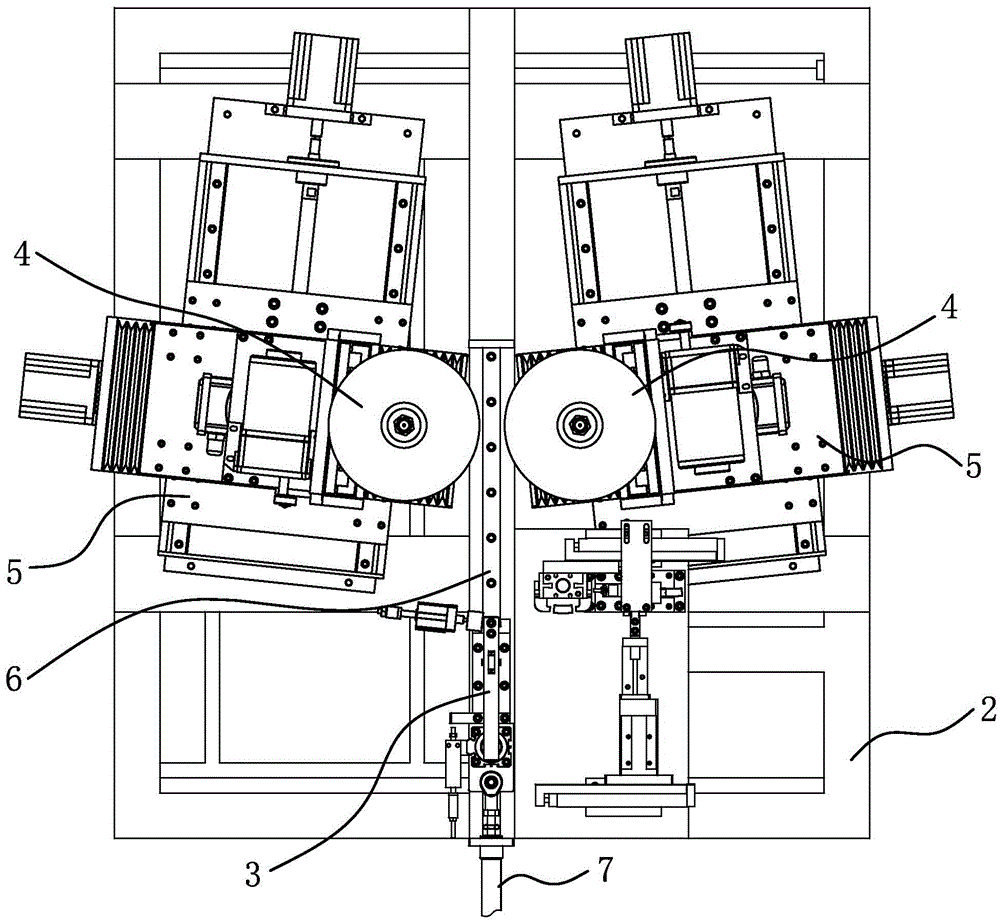 Diamond tool bit bevel face grinding device