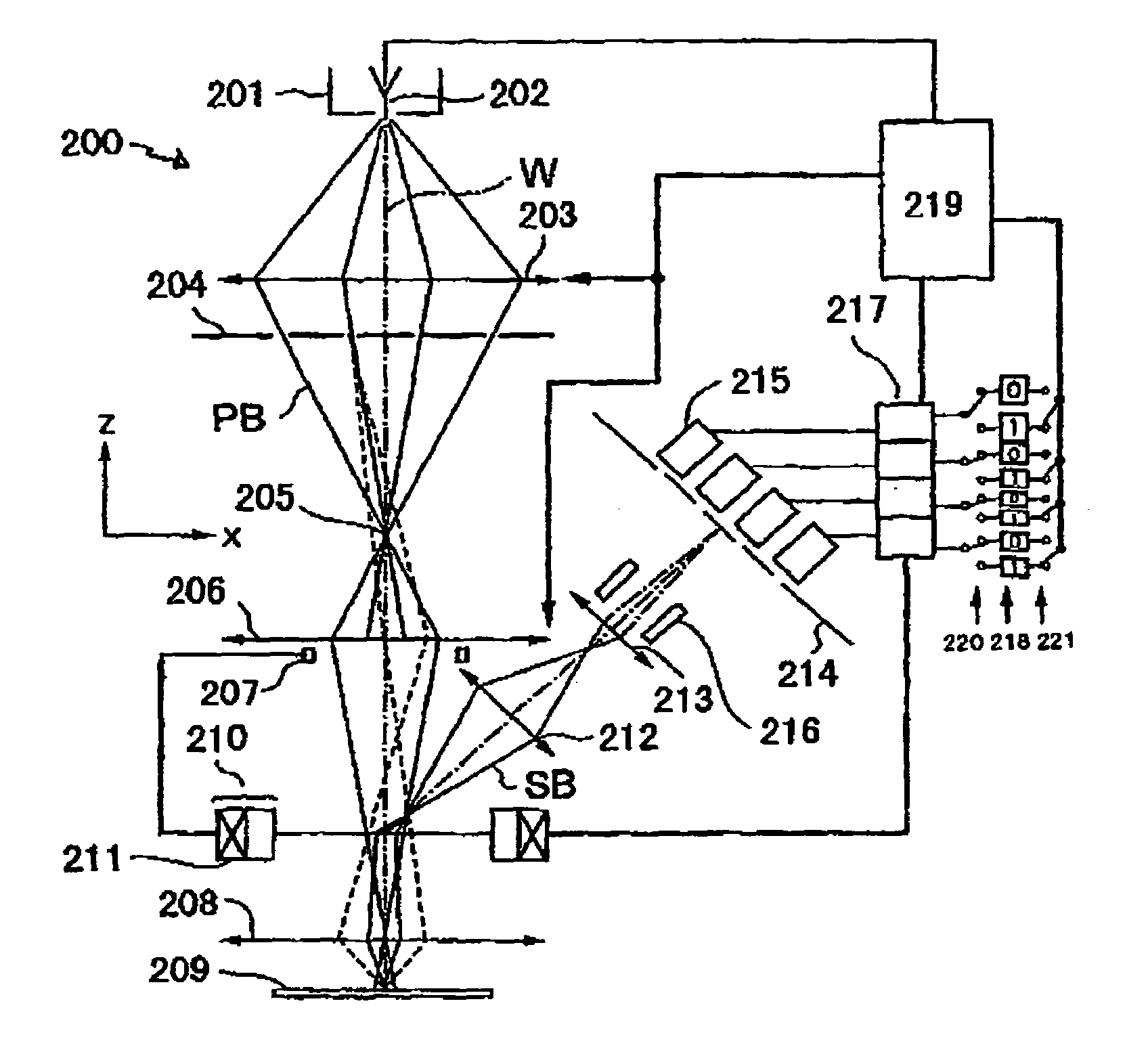 Electron beam apparatus and device manufacturing method using same