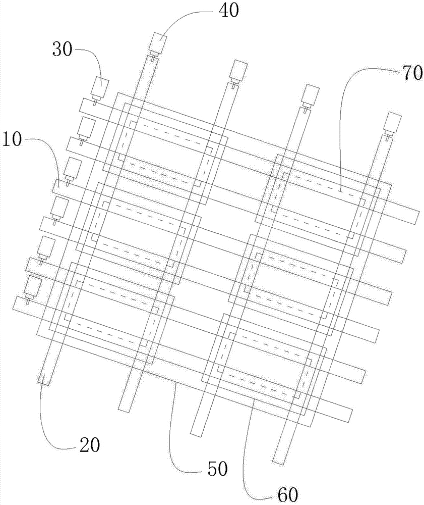 Sealing frame glue coating device