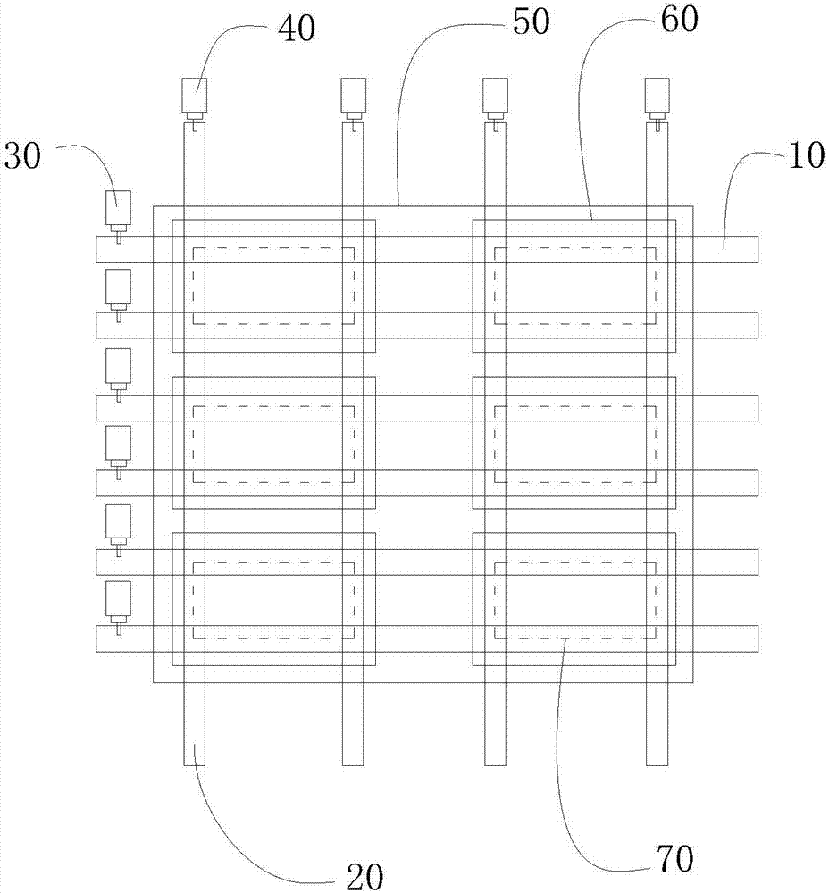 Sealing frame glue coating device