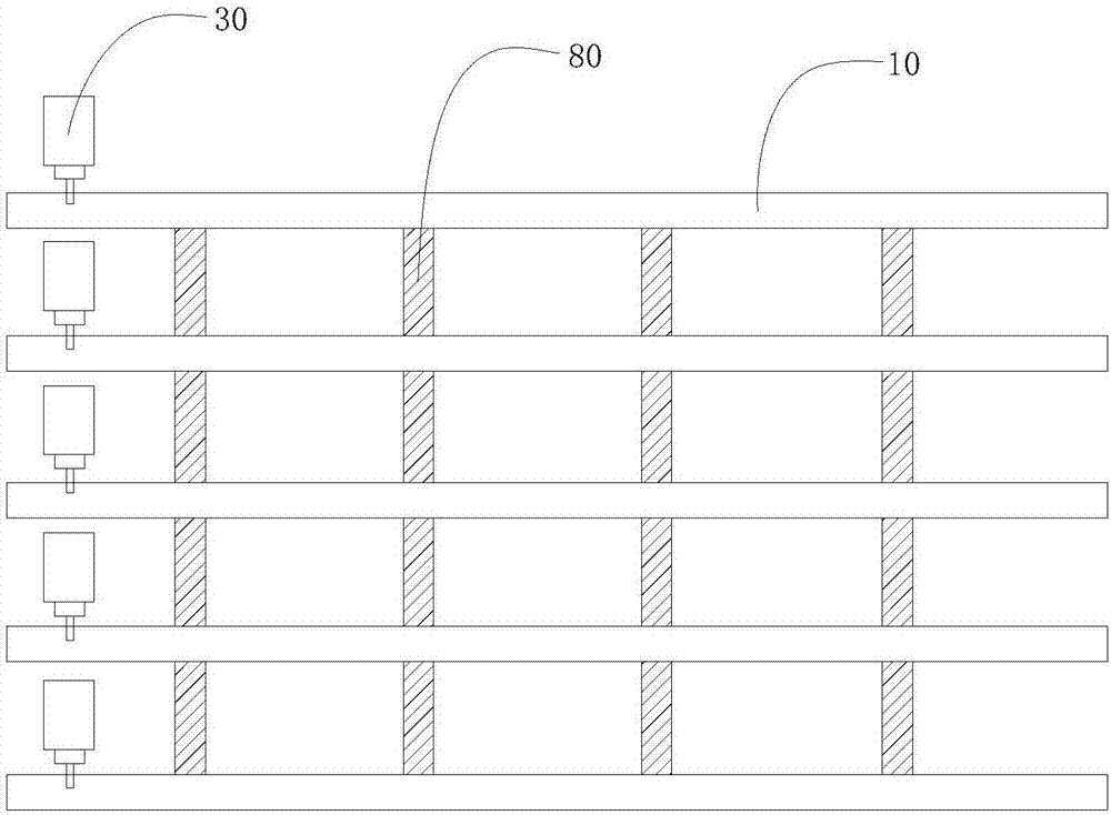 Sealing frame glue coating device