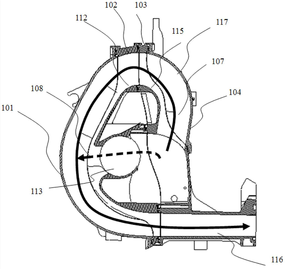 Variable air inlet manifold for gasoline engine