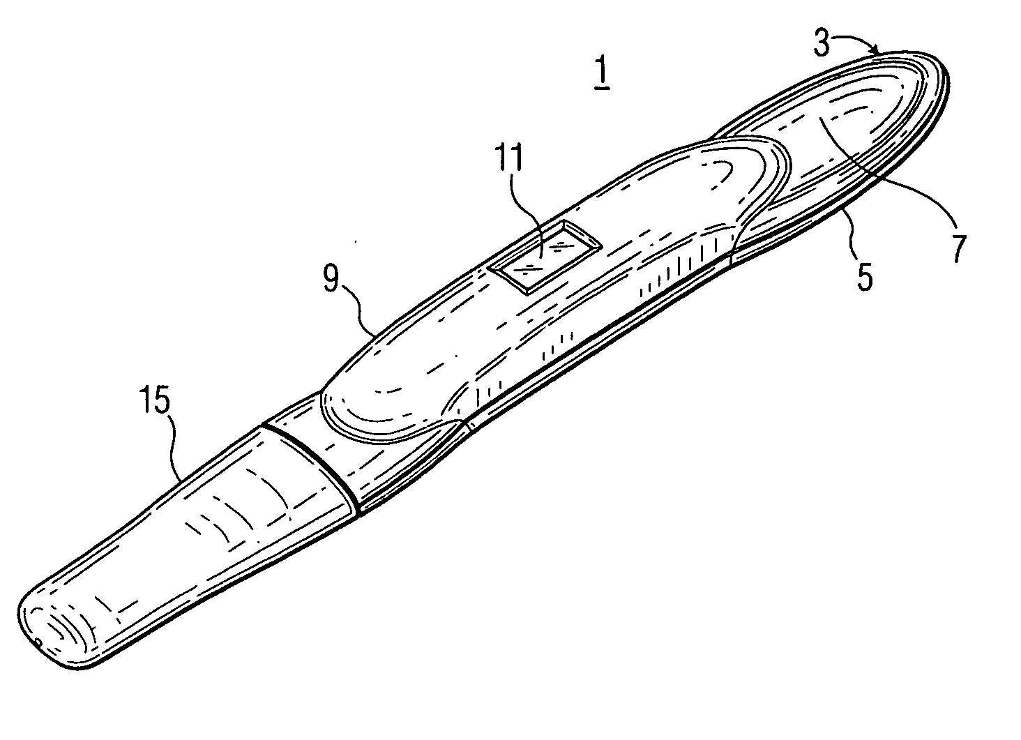 Electronic analyte assaying device