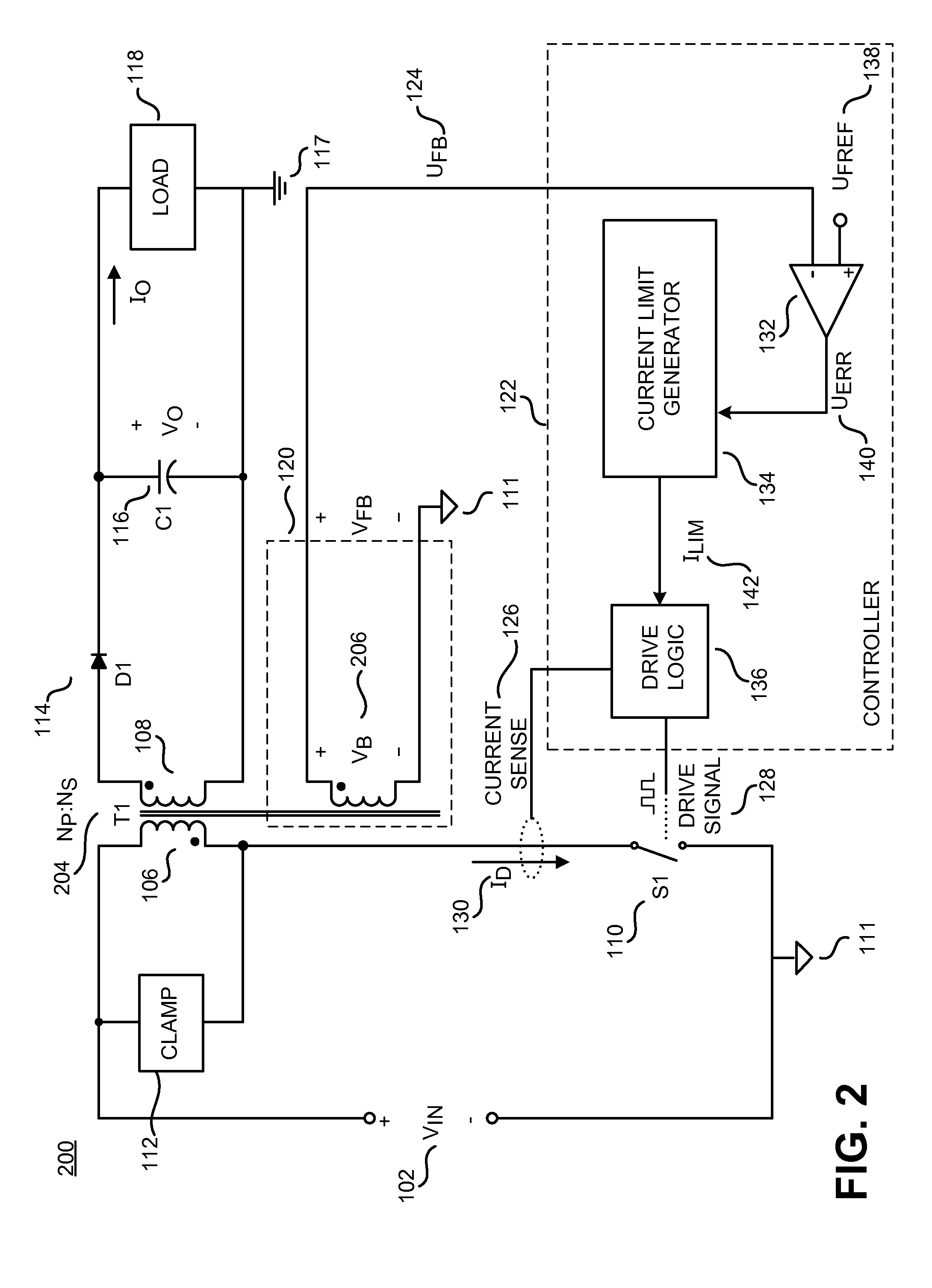 Controller with constant current limit