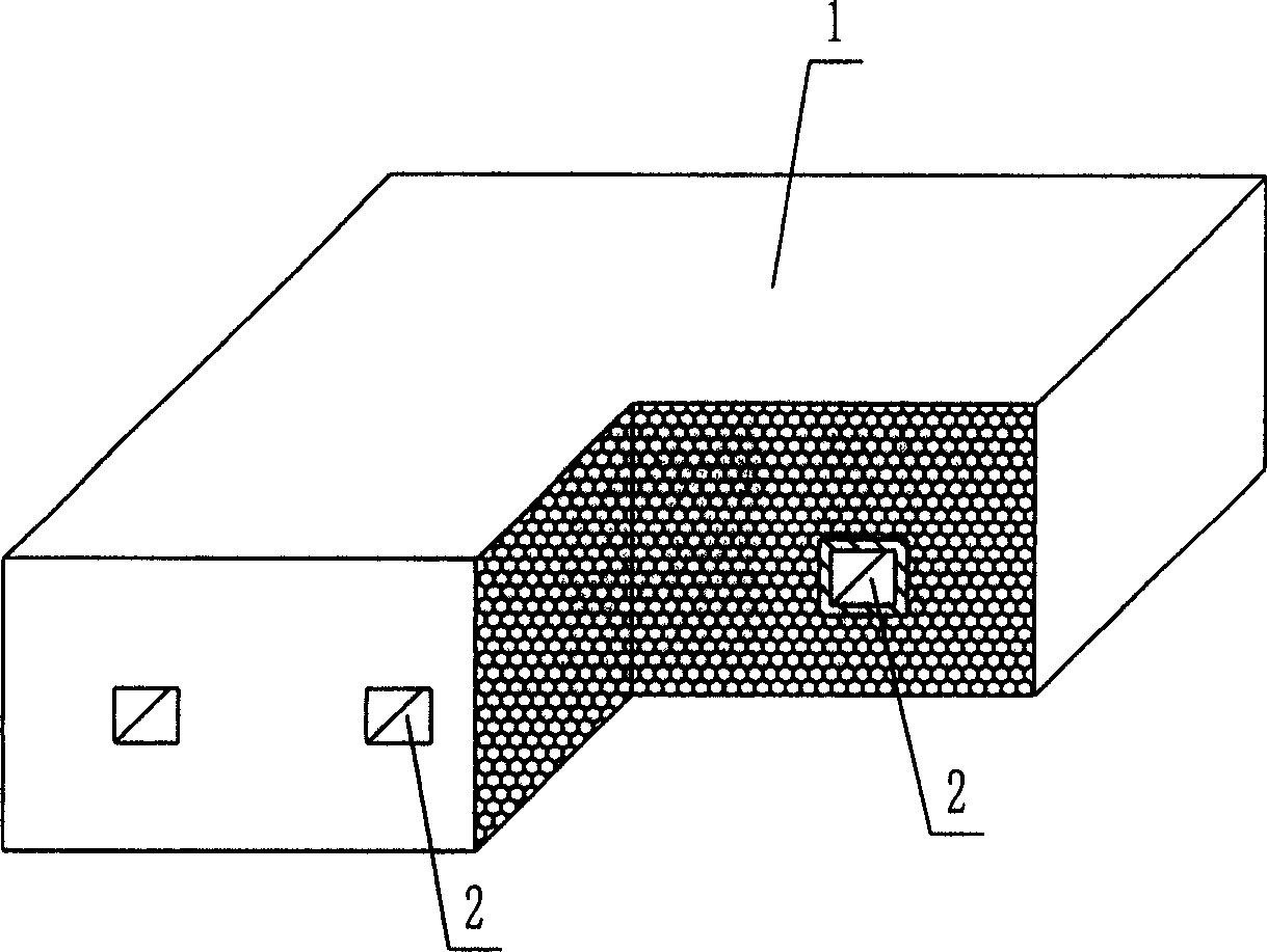 Component of light stuffing mould for concrete poured-in-situ