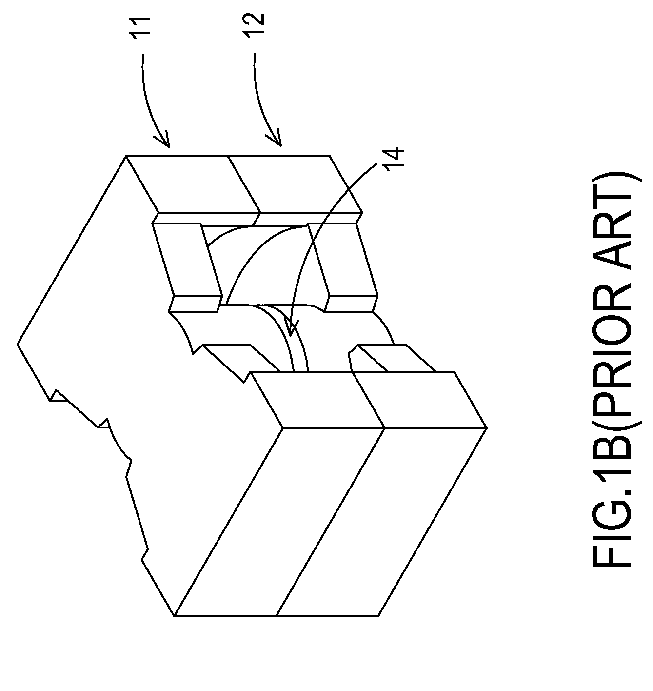 Magnetic element with multiple air gaps