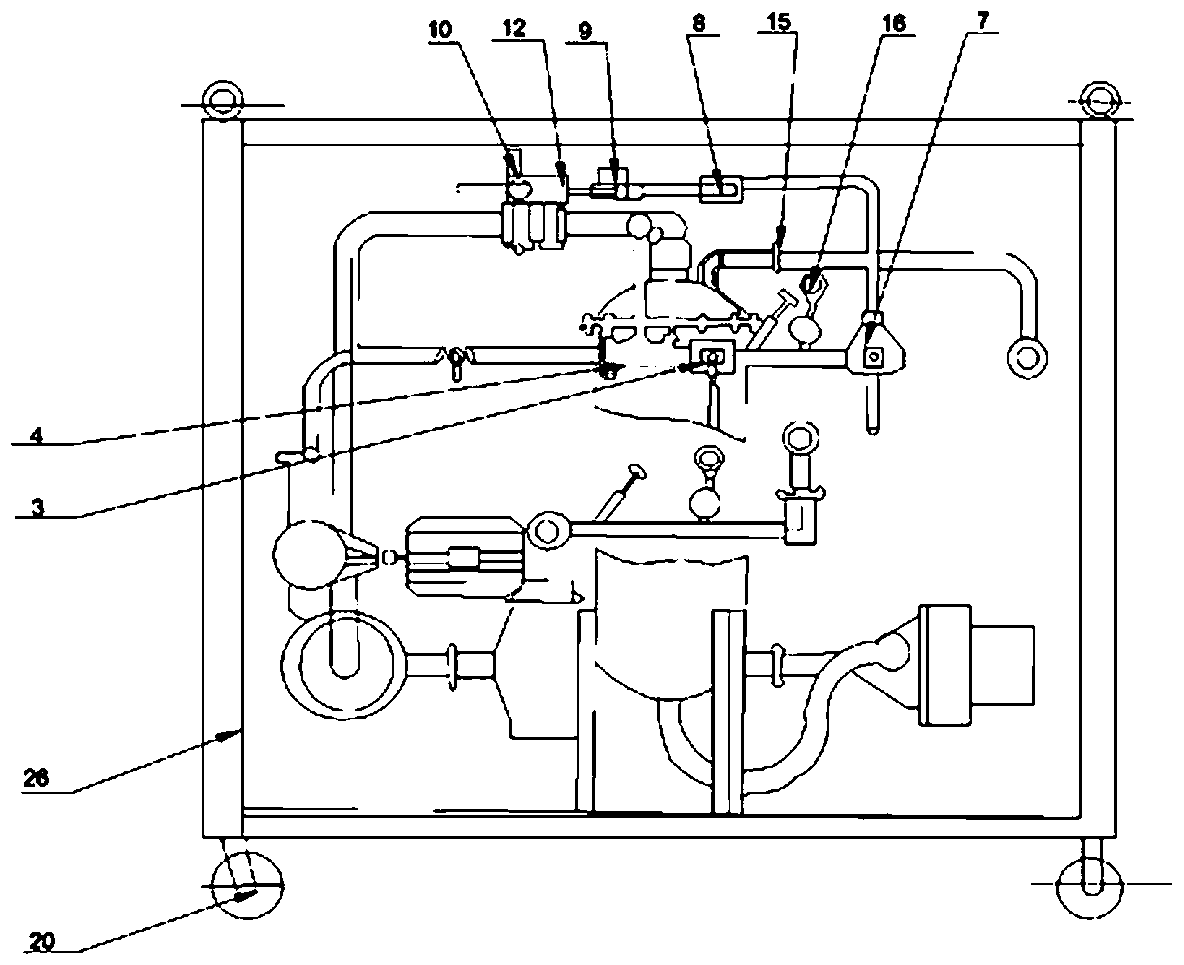 A spent fuel transport container waste heat removal device