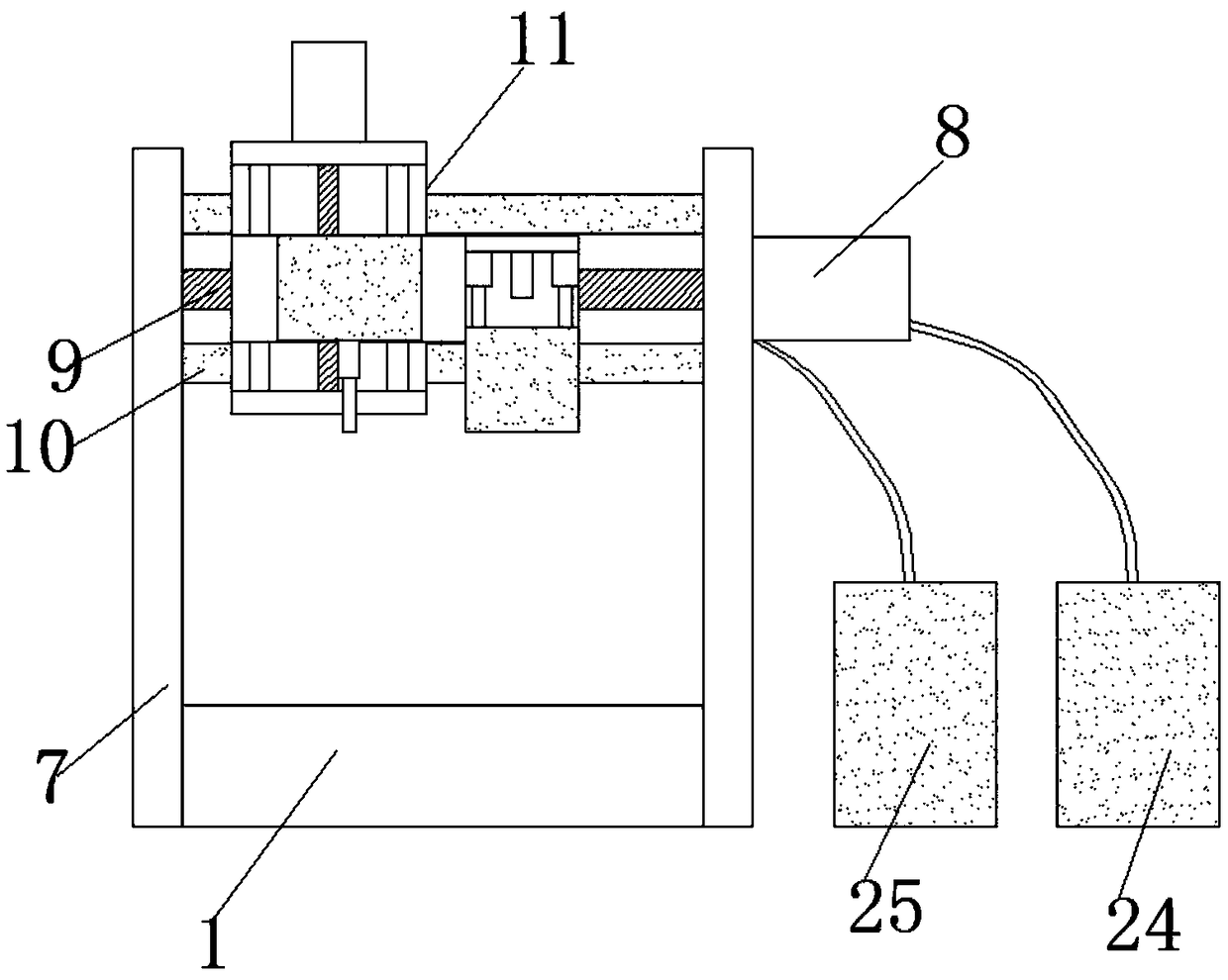 Composite printer integrating 3D printing function and milling cutter function