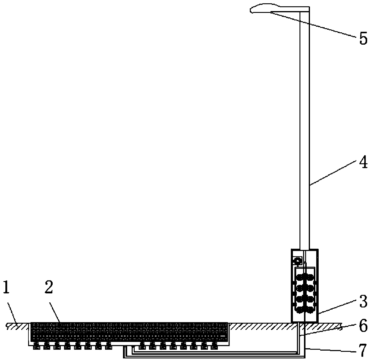 Energy-saving environment-friendly street lamp capable of generating electricity based on pressure