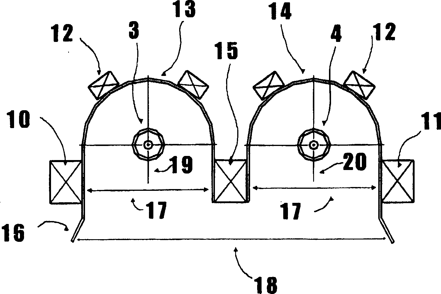 Electron cyclotron resonance (ECR) plasma source having a linear plasma discharge opening