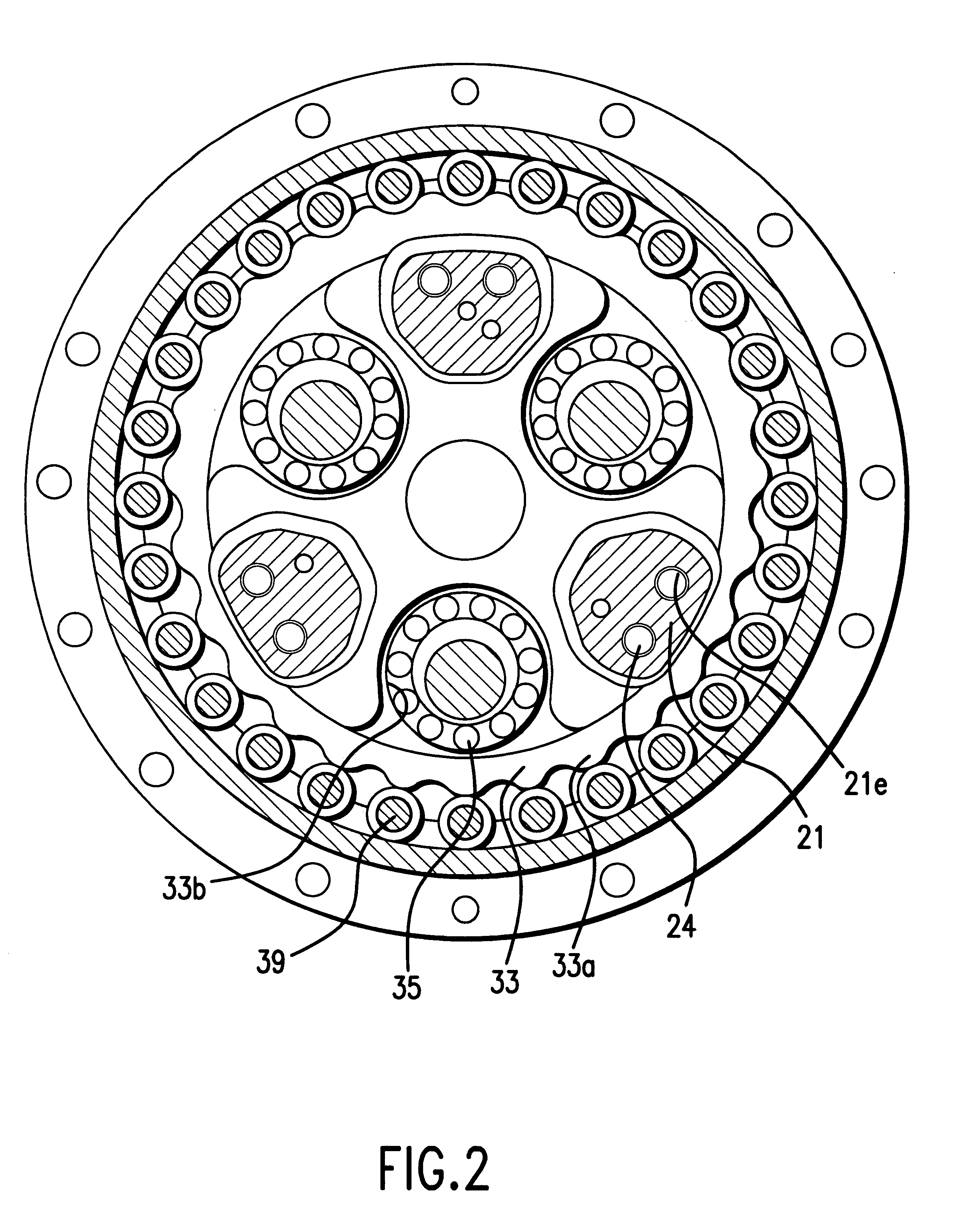 Internally meshing planetary gear device