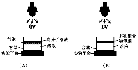 Method for preparing porous polymer film by bubble template method