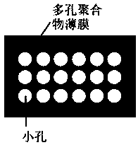 Method for preparing porous polymer film by bubble template method