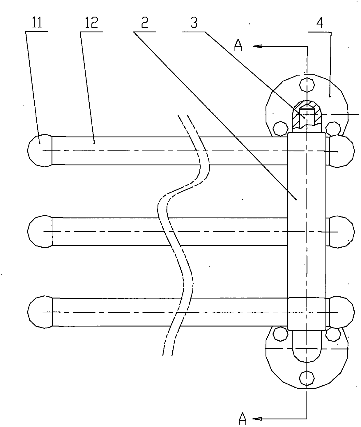 Movable towel rack