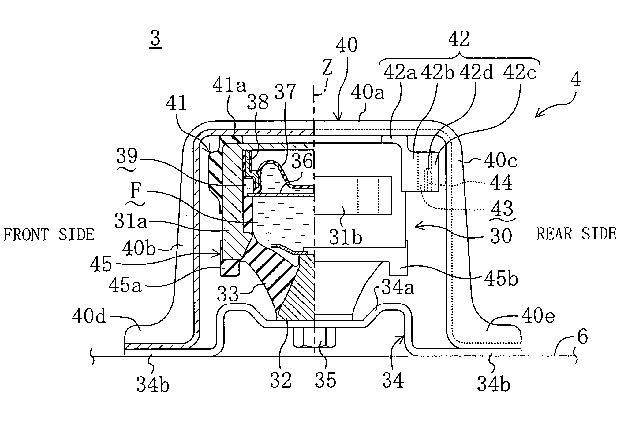 Vibration proof mount device