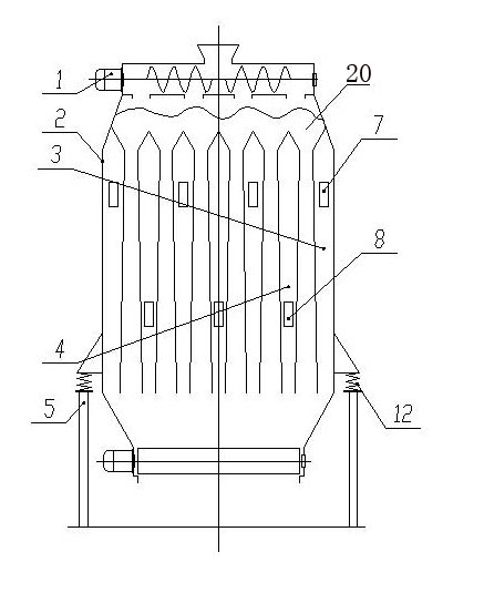 Vertical gravity conveying enforced cross-flow drying method and device