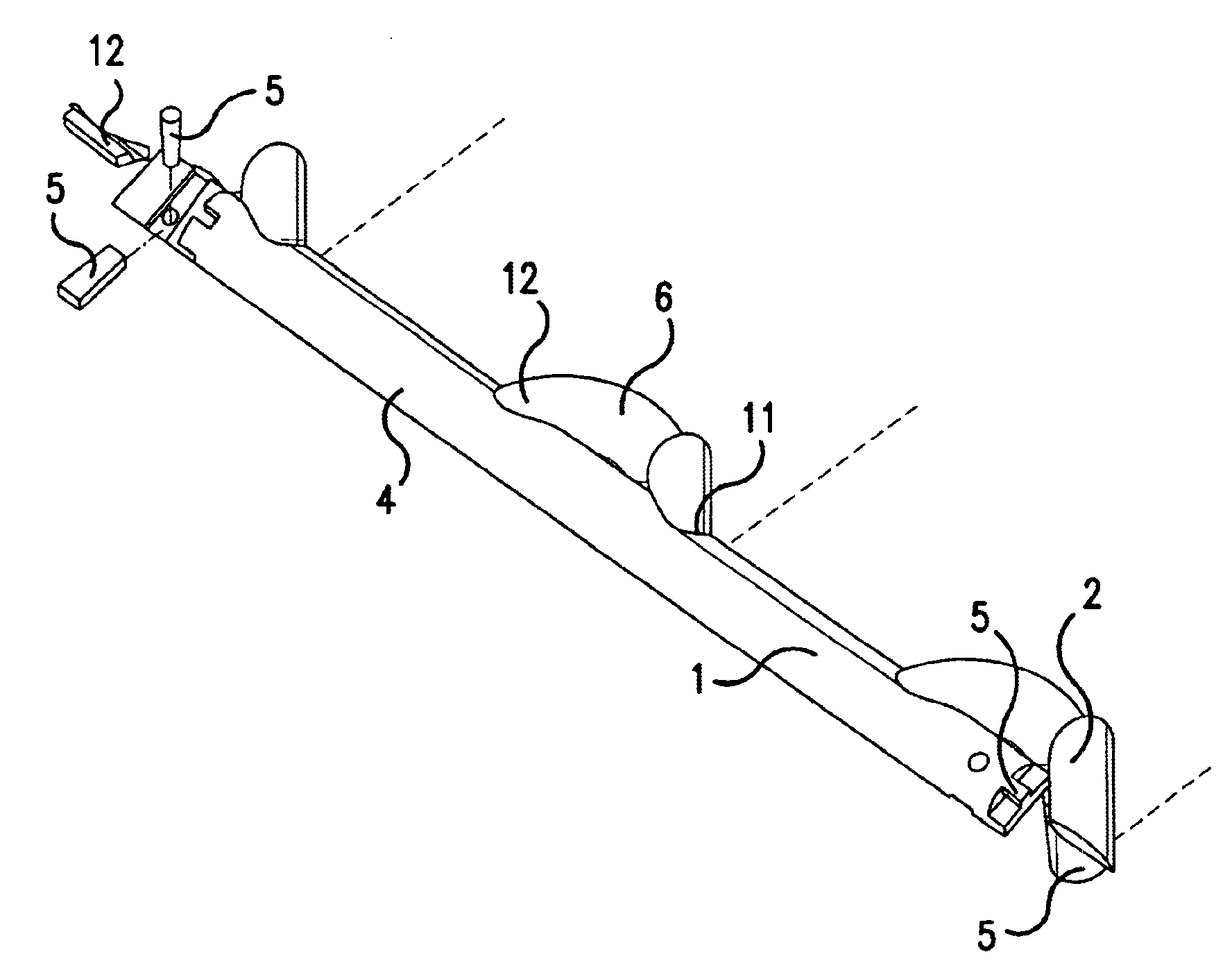 Lateral load bearing structural cantilevered system such as highway guardrail and bridge rail systems