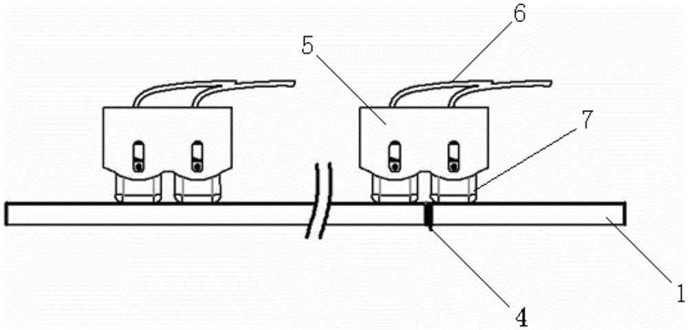 Electrifying device of railway logistics electric car