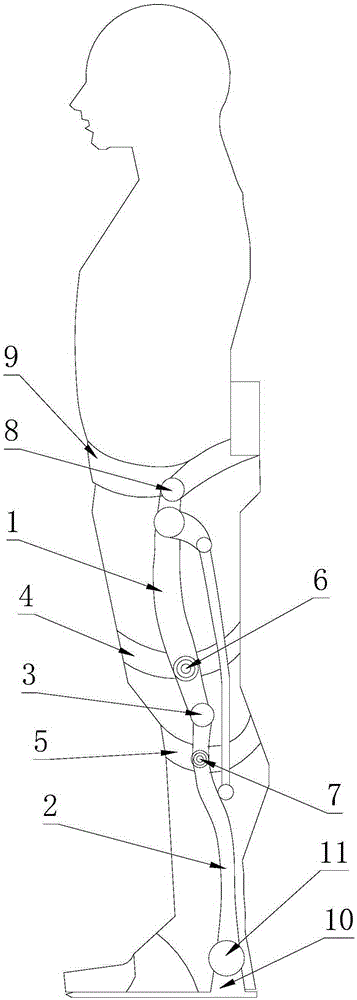 Human lower-limb motion assisting device