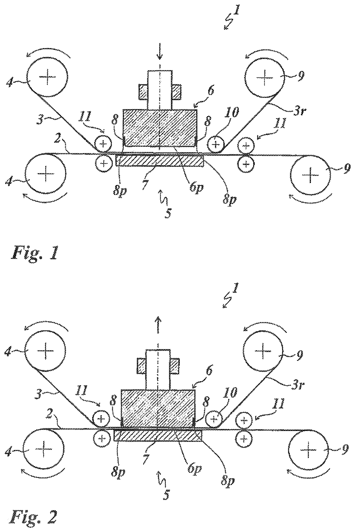 Method and device for transferring a decorating segment of an embossing film