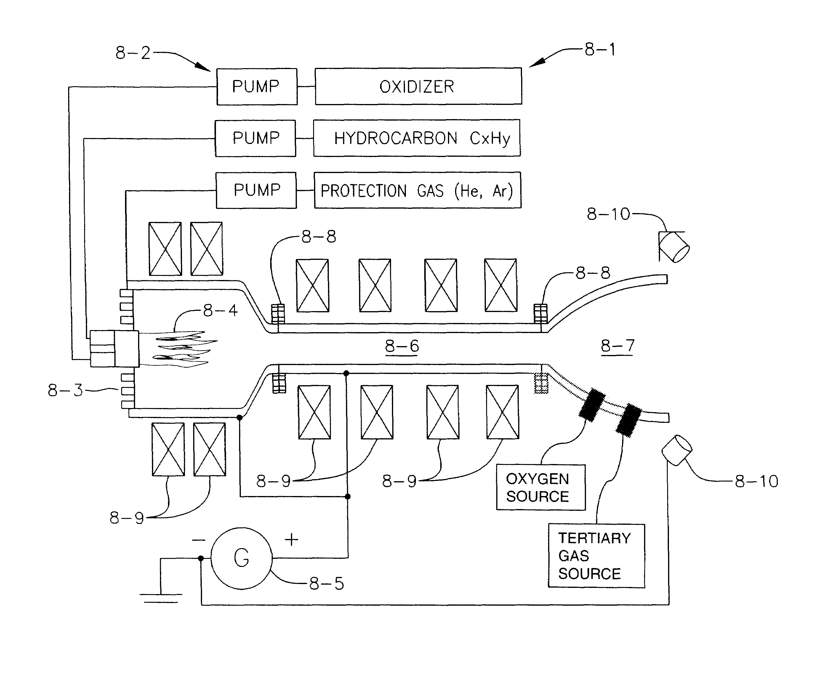 Electro-thermal nanoparticle generator