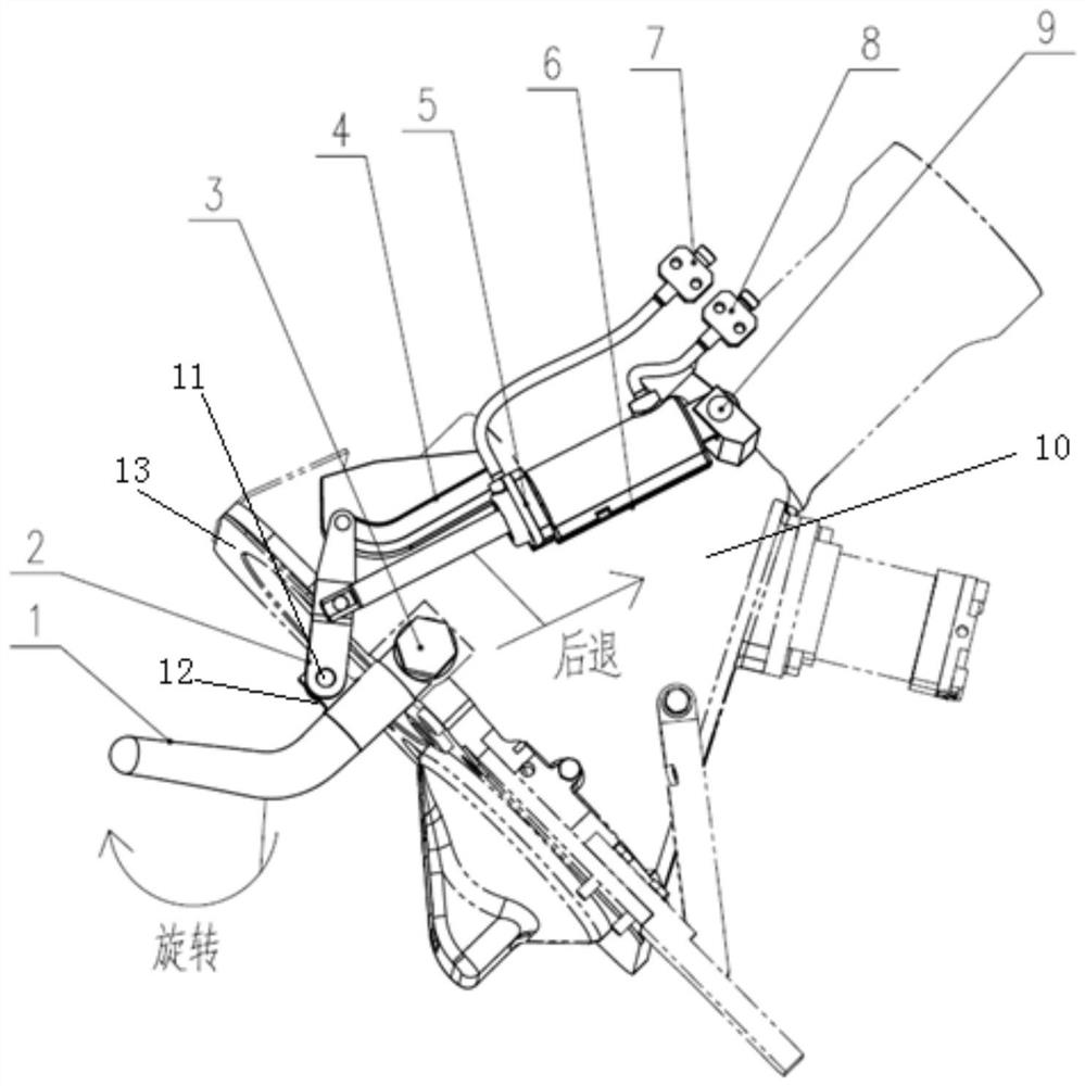 Rotating type automatic car coupler guiding device, control method and car coupler