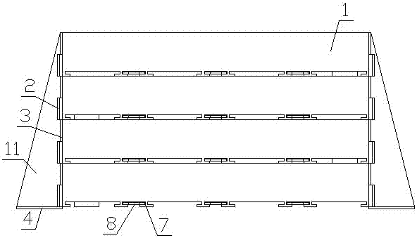 Magnetic precipitation filtering device for electric-spark linear cutting machine tool working fluid