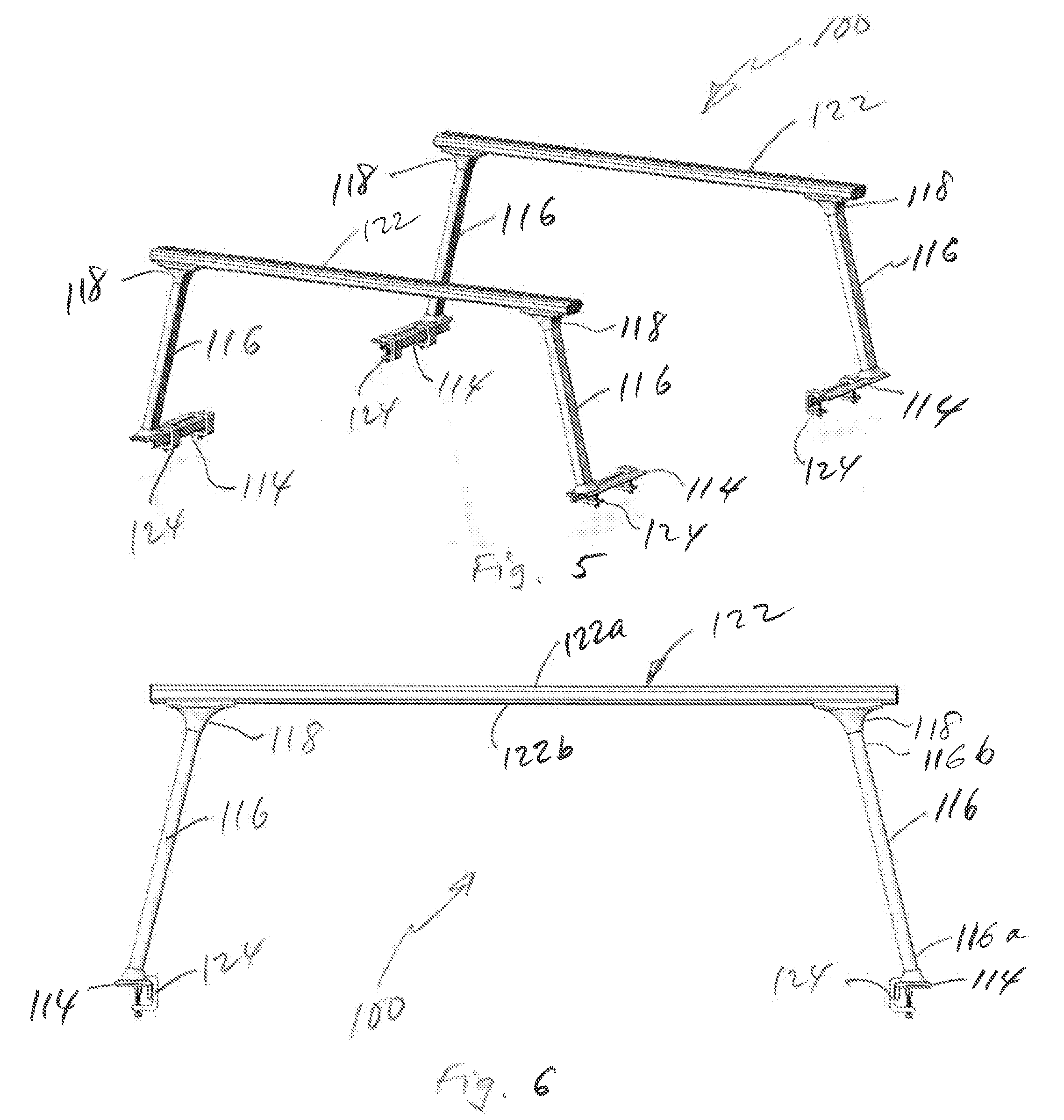 Modular rack system with gussetless joints