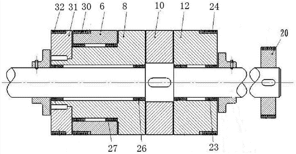 Mixed color spinning achievement method and device based on four primary color CMYK rough yarn coupling drafting